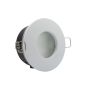 InLight Χωνευτό σποτ από λευκό μέταλλο 1XGU10 IP44 D:8cm Χ0008-WH